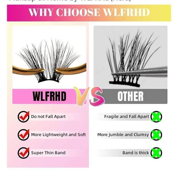 Lash Cluster Eyelash Extensions-10 Pairs - Picture 4 of 6